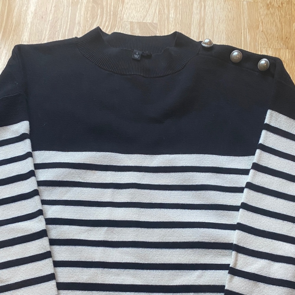 Talbots Men's Classic Black Crewneck Sweater